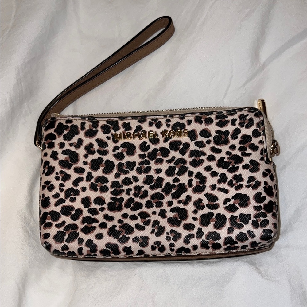 Michael Kors Brown and Black Leopard Print Wallet